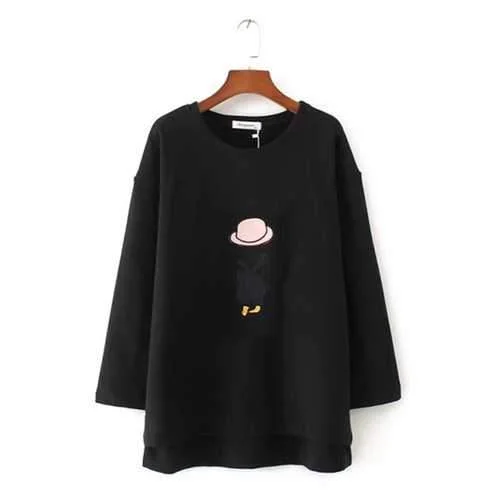 Women Thick Velvet Cartoon Shirt