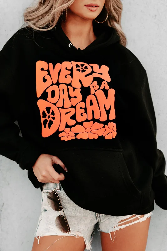 ""Every Day Is A Dream"" Puff Graphic Multiple Shirt Options (Black) - Print On Demand