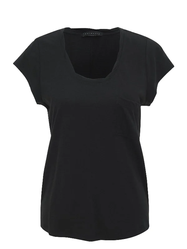 Traveler Twist Tee Black